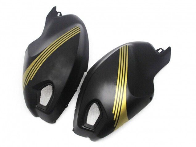 Carenados Moto Ducati Monster 696 796 1100 1100S 2008-2012 - Negro Mate Oro