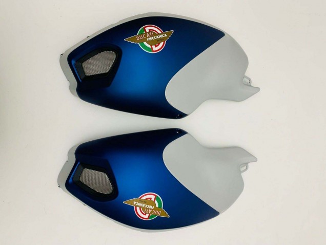 Carenados Moto Ducati Monster 696 796 1100 1100S 2008-2012 - Azul Oscuro Plata
