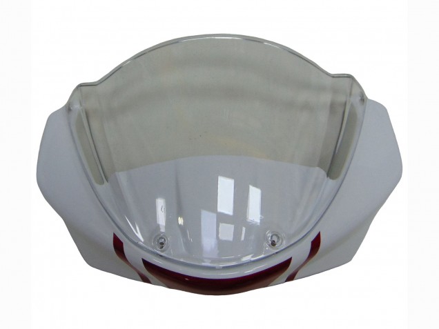 Carenados Moto Ducati Monster 696 796 1100 1100S 2008-2012 - Blanco Rojo Negro Brillante