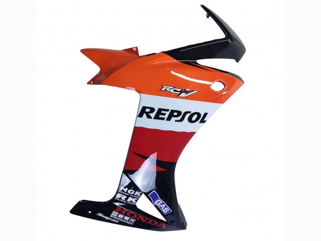 Carenados Moto Honda CBR500R 2013-2015 - Naranja Blanco Rojo Negro Brillante Repsol 3