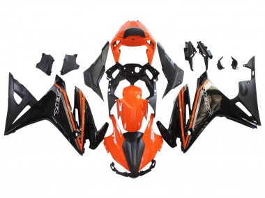 Carenados Moto Honda CBR500R 2016-2018 - Naranja Negro Brillante Negro Mate