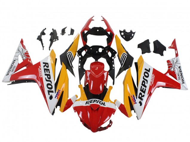 Carenados Moto Honda CBR500R 2016-2018 - Amarillo Blanco Rojo Repsol HRC