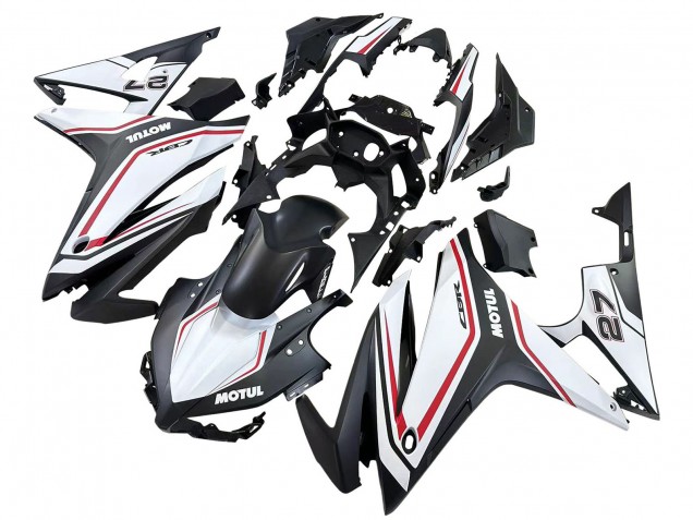 Carenados Moto Honda CBR500R 2016-2018 - Blanco Rojo Negro Mate
