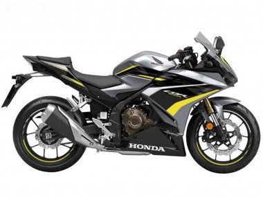 Carenados Moto Honda CBR500R 2022-2023 - Plata Amarillo Negro Brillante