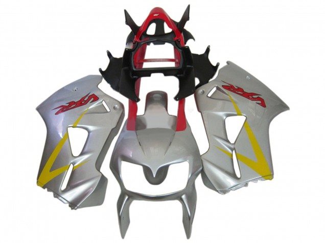 Carenados Moto Honda VFR 800 2002-2013 - Plata Rojo Amarillo