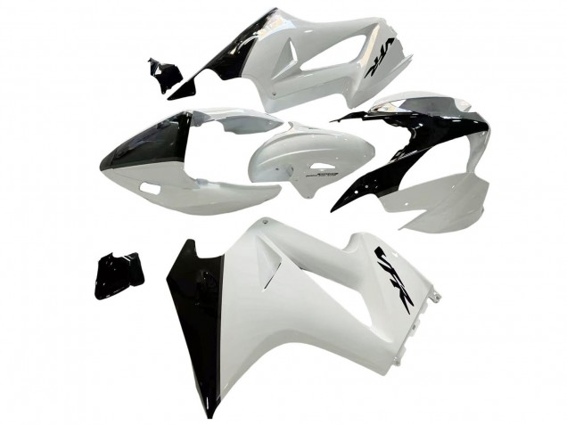 Carenados Moto Honda VFR 800 2002-2013 - Blanco Perla Negro Brillante Calcomanía