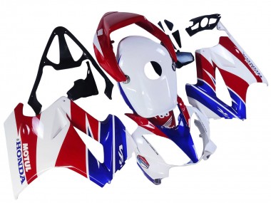Carenados Moto Honda VFR 800 2002-2013 - Blanco Rojo Azul Motul