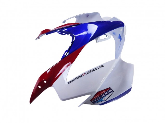 Carenados Moto Honda VFR 800 2002-2013 - Blanco Rojo Azul Motul