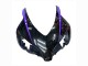Carenados Moto Honda CBR1000RR 2004-2005 - Negro Brillante Púrpura Raya