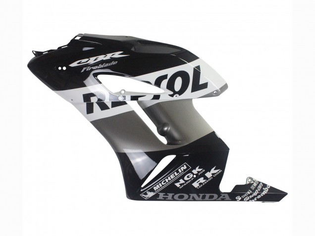 Kits Carenado Moto Honda CBR1000RR 2004-2005 - Plata Blanco Negro Brillante Repsol