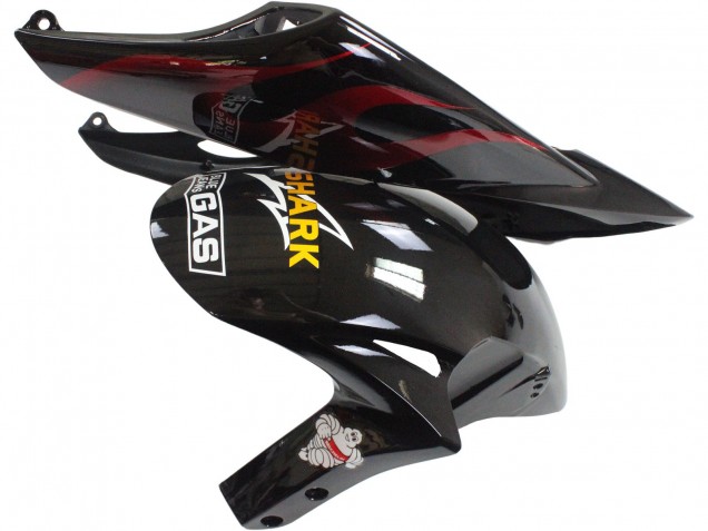 Carenados Moto Honda CBR1000RR 2006-2007 - Negro Brillante Amarillo Rojo Llama