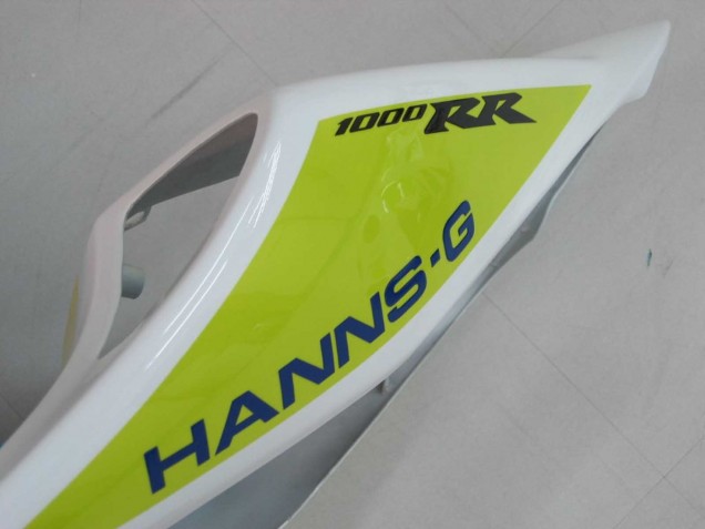 Carenados Moto Honda CBR1000RR 2006-2007 - Blanco Verde Negro Brillante Hannspree 52