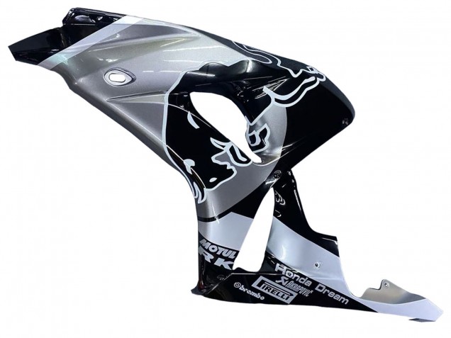 Carenados Moto Honda CBR1000RR 2006-2007 - Plata Negro Brillante Rojo Bull