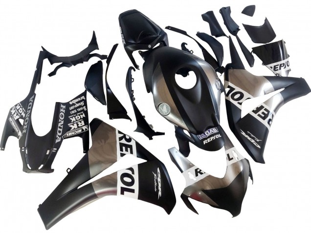 Carenados Moto Honda CBR1000RR 2008-2011 - Plata Negro Mate Repsol