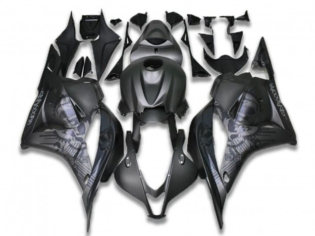 Carenados Moto Honda CBR600RR 2009-2012 - Negro Gris Cráneo
