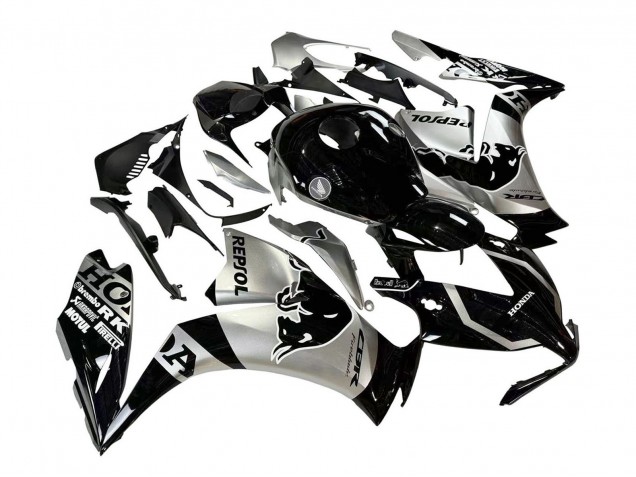 Carenados Moto Honda CBR1000RR 2012-2016 - Plata Negro Brillante Repsol Rojo Bull