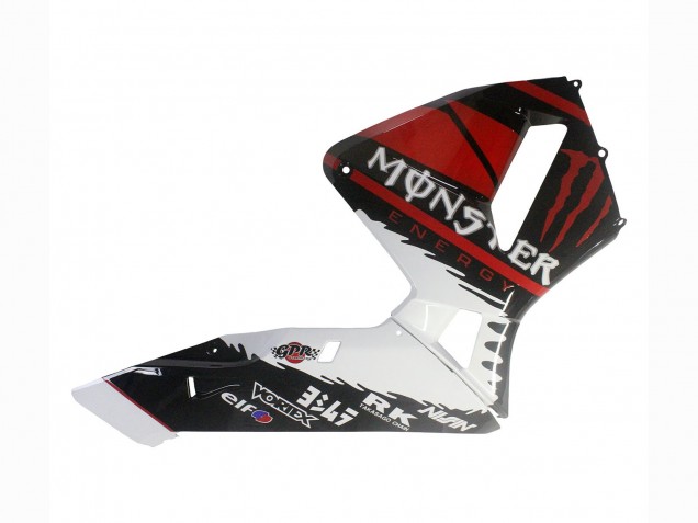 Carenados Moto Honda CBR600RR 2003-2004 - Blanco Rojo Negro Brillante Monstruo
