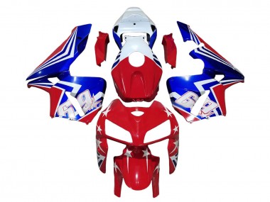 Carenados Moto Honda CBR600RR 2005-2006 - Rojo Blanco Azul 69