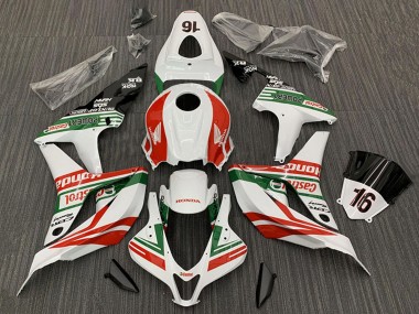 Carenados Moto Honda CBR600RR 2007-2008 - Blanco Rojo Verde Negro Brillante Castrol 16