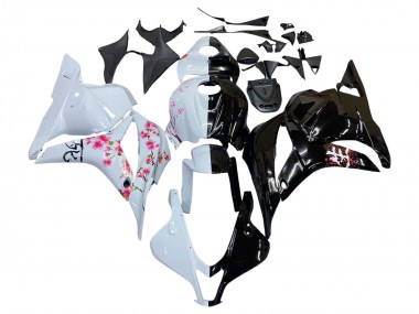 Carenados Moto Honda CBR600RR 2009-2012 - Blanco Cherry Blossom Negro Brillante