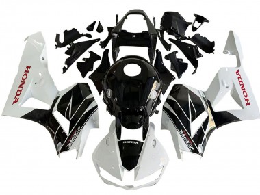 Kits Carenado Moto Honda CBR600RR 2013-2023 - Blanco Negro Brillante