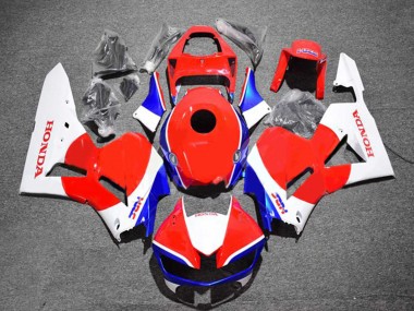 Kits Carenado Moto Honda CBR600RR 2013-2023 - Blanco Rojo Azul HRC