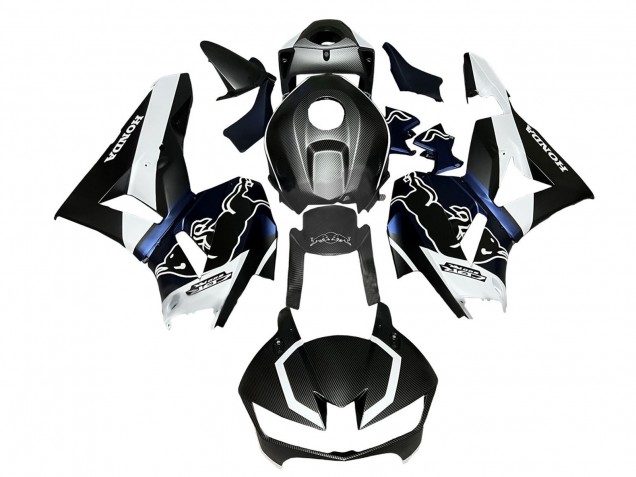 Carenados Moto Honda CBR600RR 2013-2023 - Negro FibraCarbono Blanco Azul Rojo Bull