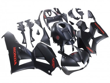 Carenados Moto Honda CBR600RR 2013-2023 - Negro Mate Rojo Calcomanías