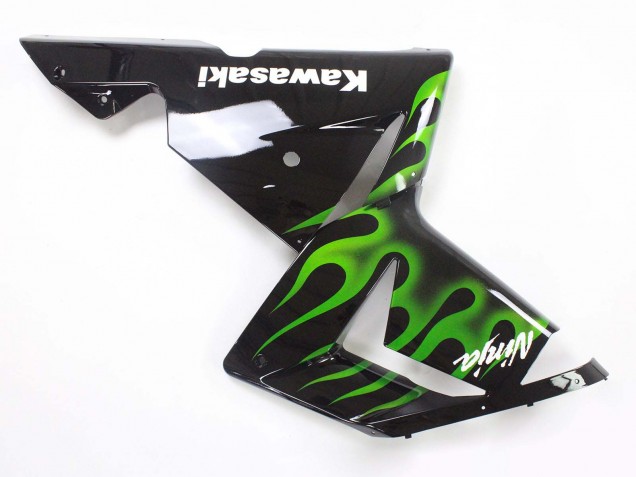 Carenados Moto Kawasaki ZX10R 2004-2005 - Negro Verde Llama Ninja