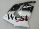 Carenados Moto Kawasaki ZX10R 2004-2005 - Blanco Negro West Ninja