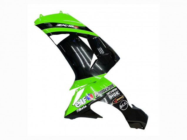 Carenados Moto Kawasaki ZX10R 2006-2007 - Verde Negro Elf Touch4 3M