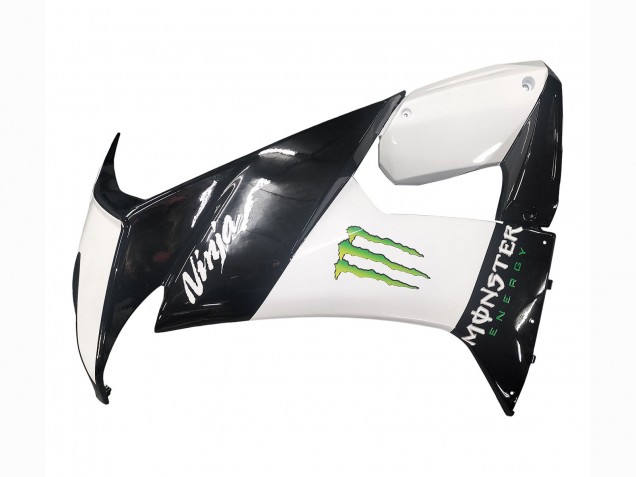 Carenados Moto Kawasaki ZX10R 2008-2010 - Negro Brillante Blanco Verde Monstruo Elf