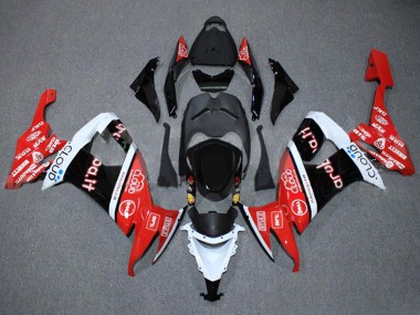 Carenados Moto Kawasaki ZX10R 2008-2010 - Rojo Blanco Negro Cloud Aruba.it