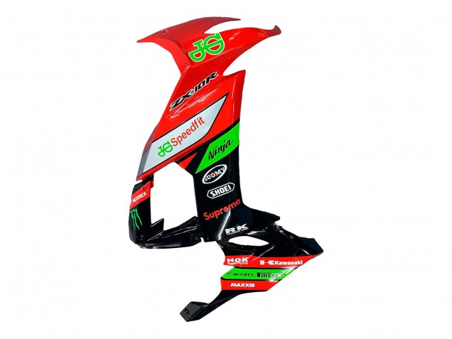 Carenados Moto Kawasaki ZX10R 2008-2010 - Rojo Verde Negro