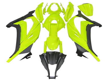 Carenados Moto Kawasaki ZX10R 2011-2015 - Fluorescent Verde Negro Mate