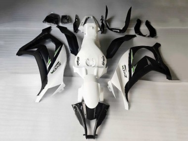 Carenados Moto Kawasaki ZX10R 2011-2015 - Blanco Negro Mate Verde Calcomanías