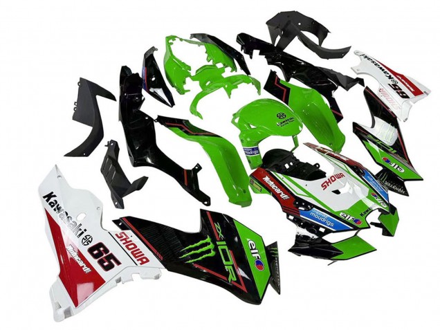 Carenados Moto Kawasaki ZX10R 2021-2025 - Verde Negro Blanco Rojo Azul Showr Elf Monstruo