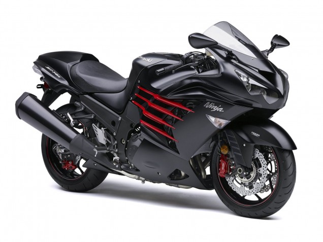 Carenados Moto Kawasaki ZX14R ZZR1400 2012-2024 - Negro Mate Rojo Blanco Ninja