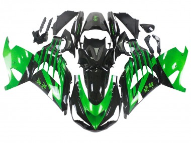 Kits Carenado Moto Kawasaki ZX14R ZZR1400 2012-2024 - Verde Negro Brillante