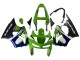 Carenados Moto Kawasaki ZX6R 1998-1999 - Verde Blanco Azul Plata Negro Brillante