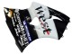 Carenados Moto Kawasaki ZX6R 2000-2002 - Negro Brillante Blanco West Michelin