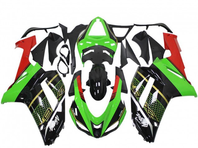 Carenado Moto Kawasaki ZX6R 2007-2008 - Verde Negro