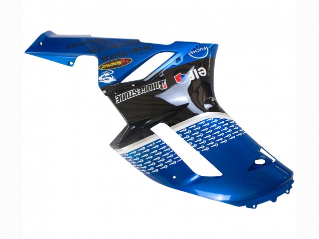 Carenados Moto Kawasaki ZX6R 2007-2008 - Negro Azul Elf