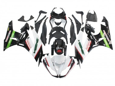 Carenados Moto Kawasaki ZX6R 2009-2012 - Blanco Rojo Negro Verde