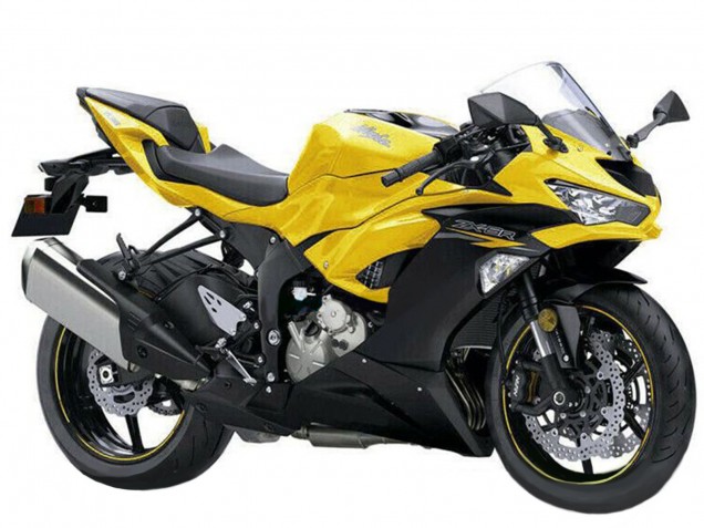 Carenados Moto Kawasaki ZX6R 2019-2022 - Amarillo Negro Mate