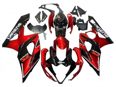 Carenados Moto Suzuki GSXR 1000 2005-2006 - Rojo Negro Brillante