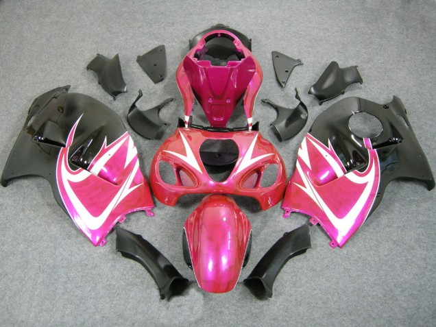 Carenados Moto Suzuki GSXR 1300 Hayabusa 1996-2007 - Rosa Blanco Negro