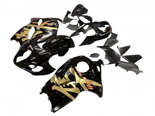 Carenados Moto Suzuki GSXR 1300 Hayabusa 1996-2007 - Negro Brillante Oro Hayabusa