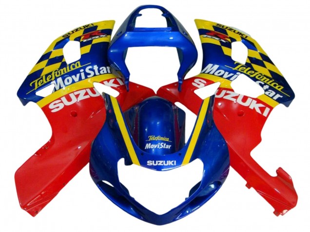 Carenados Moto Suzuki GSXR 600 / GSXR 750 2001-2003 - Azul Rojo Amarillo