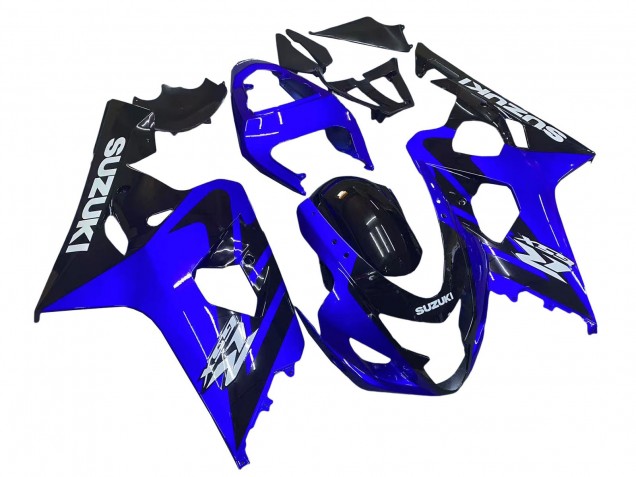 Carenados Moto Suzuki GSXR 600 / GSXR 750 2004-2005 - Azul Negro Blanco Calcomanía